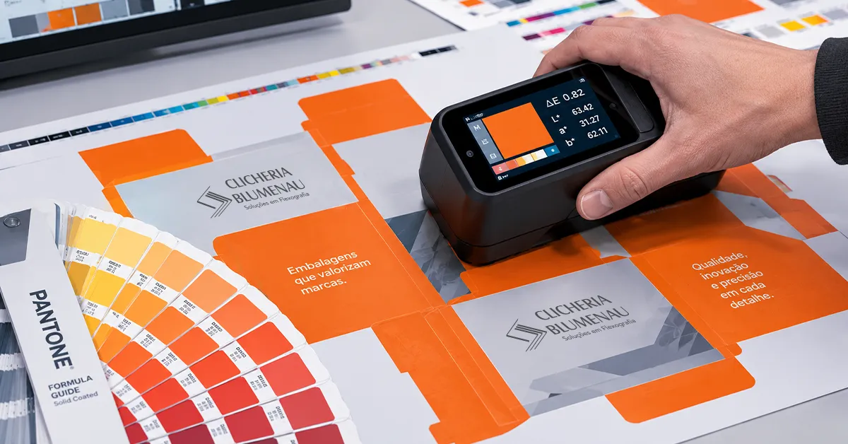 Cores Pantone com gama expandida na flexografia